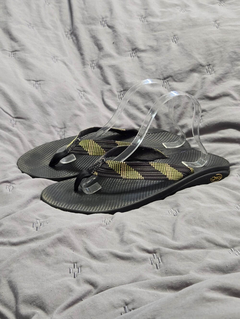 Chaco Classic Flip Flops Green Black 11 Mens Outdoor Boho Western Fishing Hiking